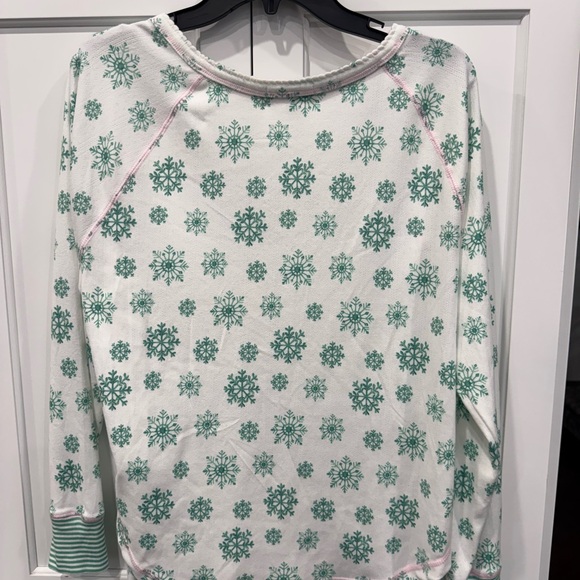 Pj Salvage NWT Snowflake Wishes Pointelle Pants Set Size Large - Picture 8 of 11